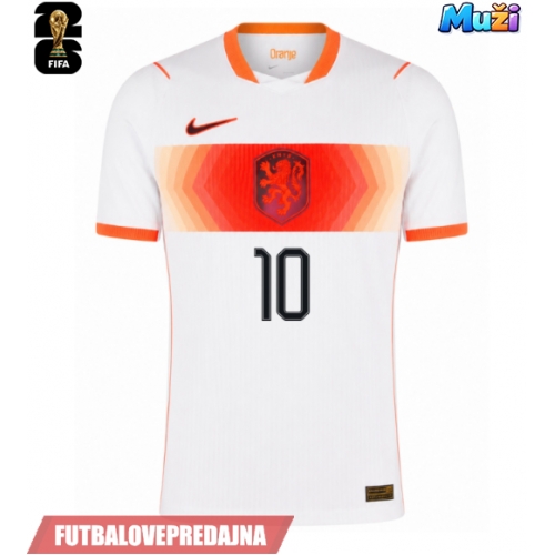 Lacne Muži Futbalové dres Holandsko Memphis Depay #10 MS 2026 Krátky Rukáv - Preč